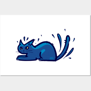 Water Cat Posters and Art